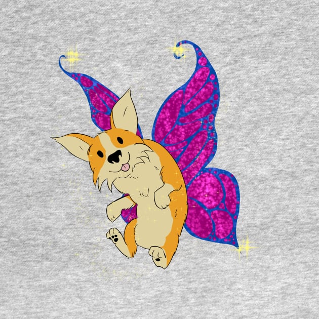 Corgifly Fly By by Dave